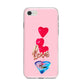 Love bubble balloon iPhone 8 Bumper Case on Silver iPhone