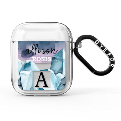 Lunar Crystals Personalised Name AirPods Clear Case