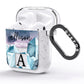 Lunar Crystals Personalised Name AirPods Glitter Case Side Image