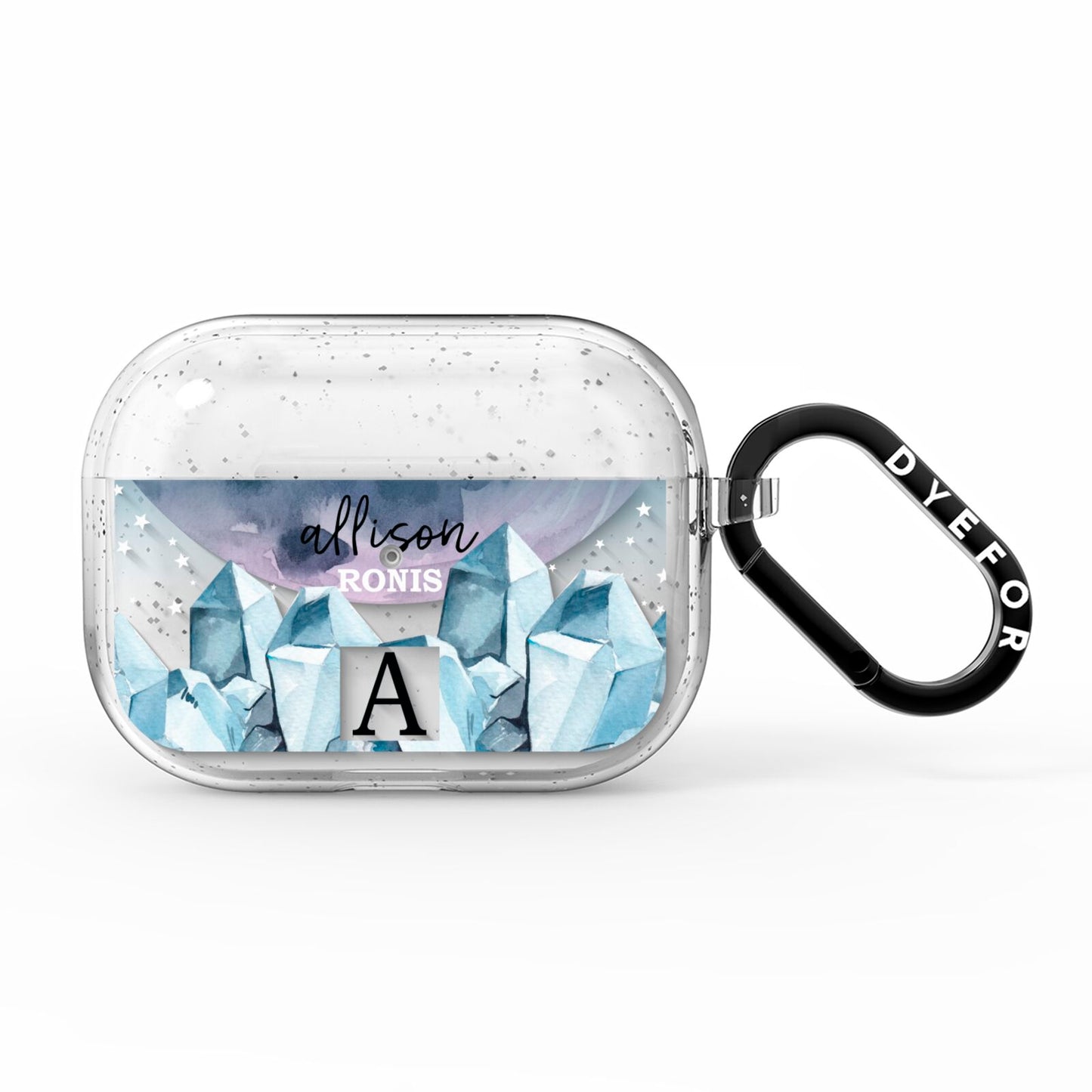 Lunar Crystals Personalised Name AirPods Pro Glitter Case