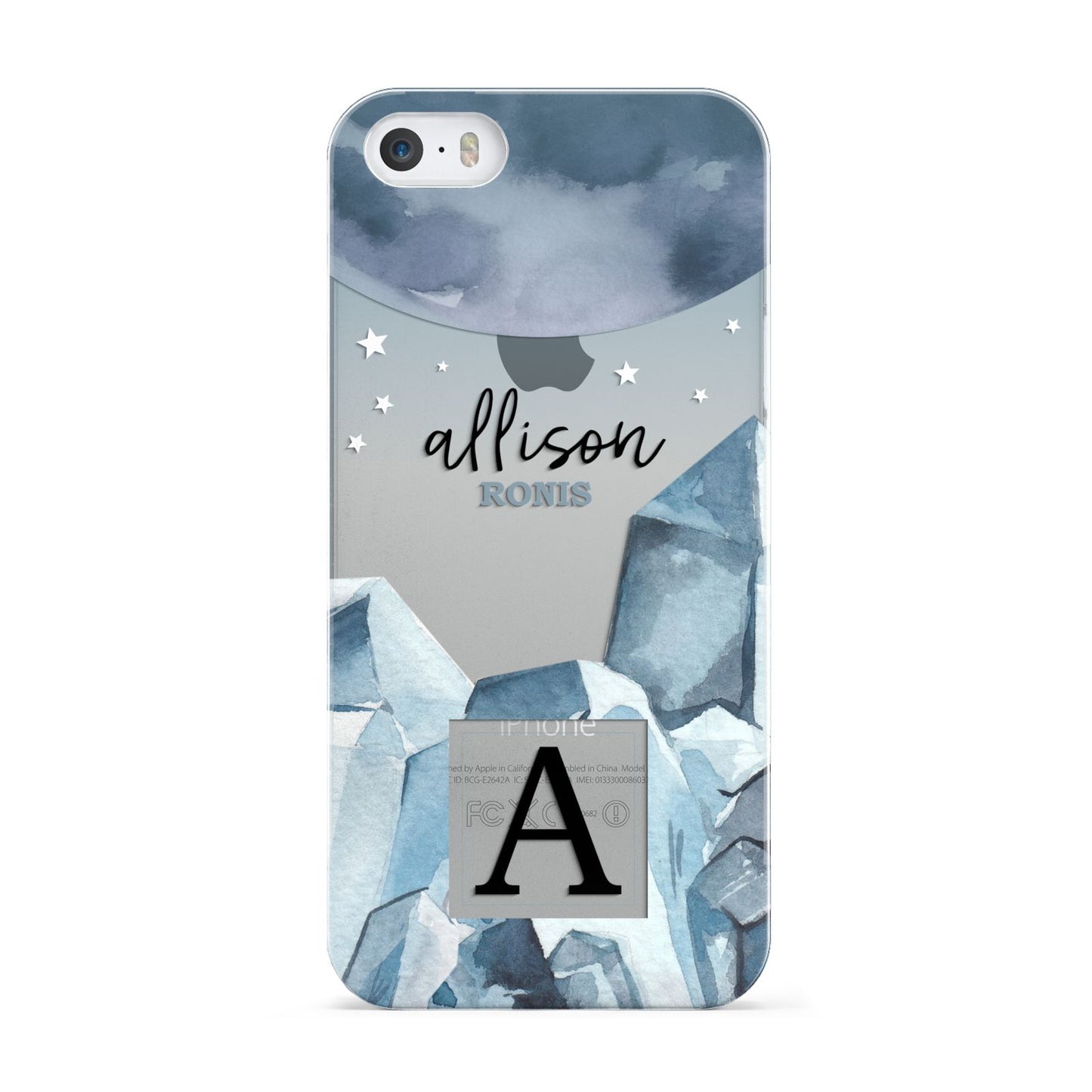 Lunar Crystals Personalised Name Apple iPhone 5 Case