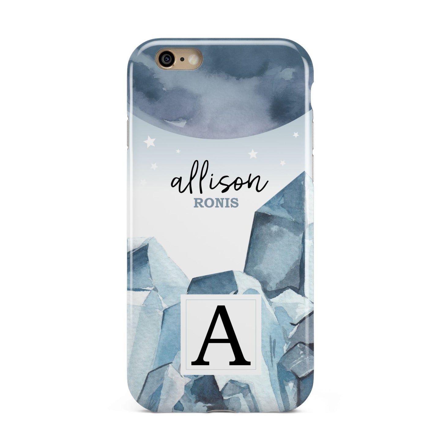 Lunar Crystals Personalised Name Apple iPhone 6 3D Tough Case