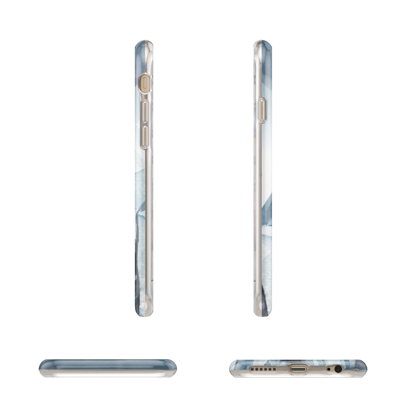 Lunar Crystals Personalised Name Apple iPhone 6 3D Wrap Tough Case Alternative Image Angles