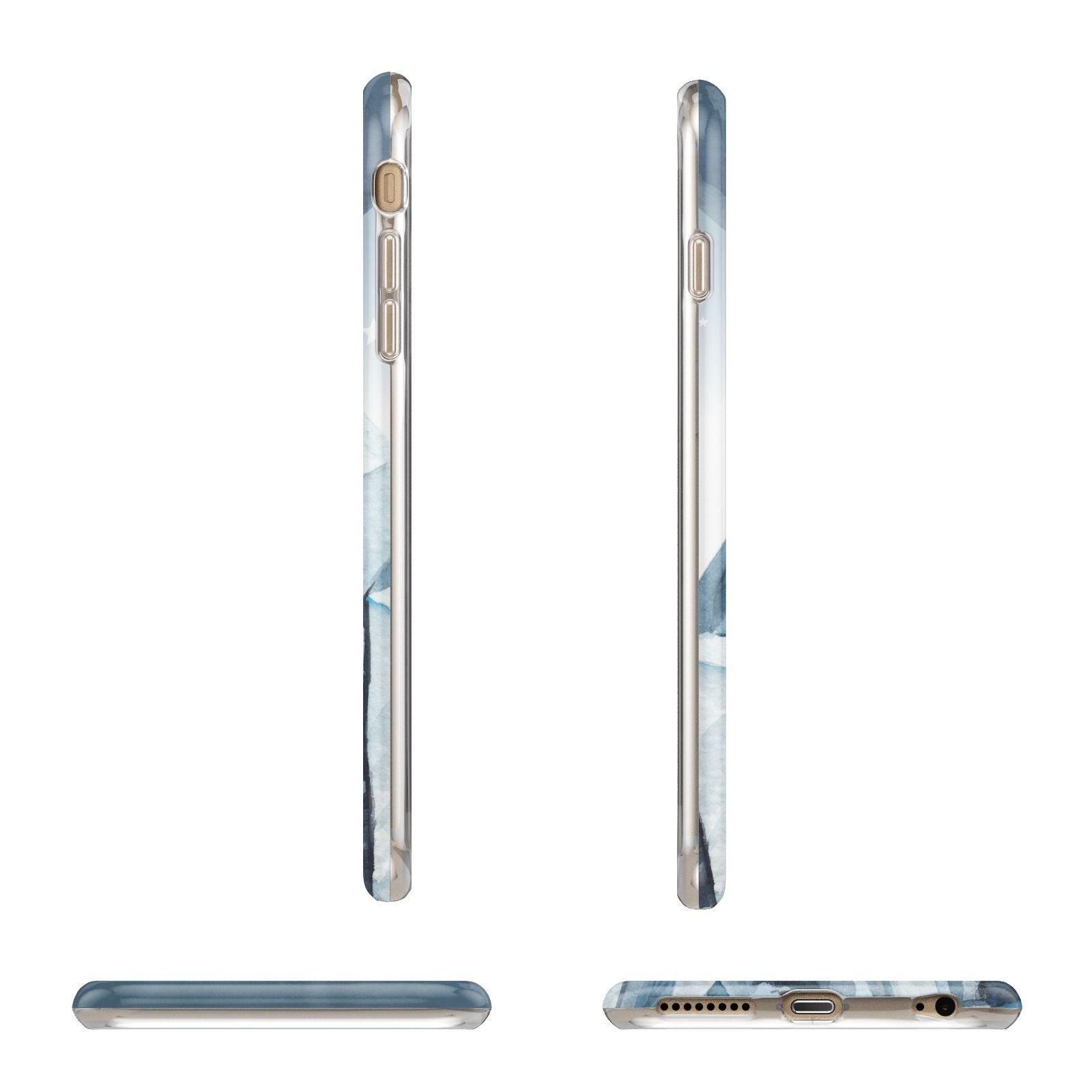 Lunar Crystals Personalised Name Apple iPhone 6 Plus 3D Wrap Tough Case Alternative Image Angles