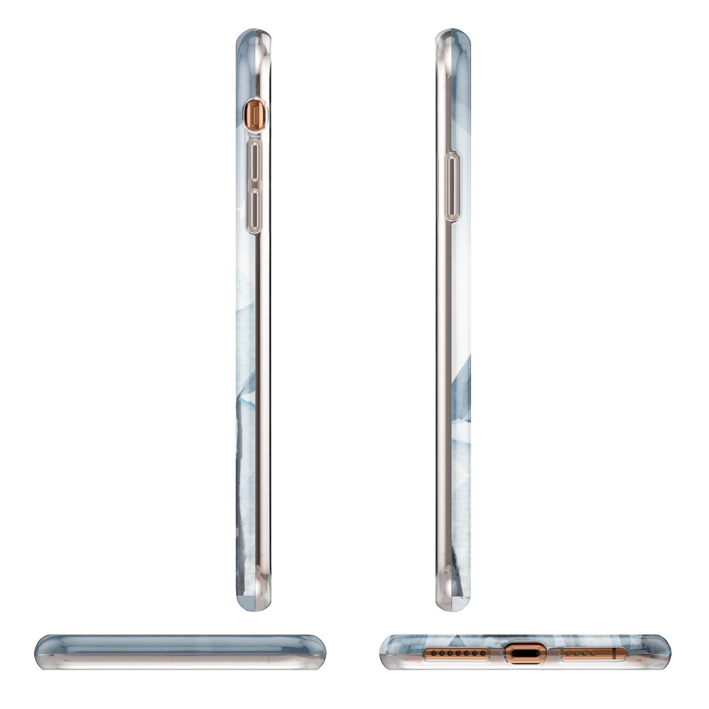 Lunar Crystals Personalised Name Apple iPhone XS Max 3D Wrap Tough Case Alternative Image Angles