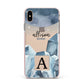Lunar Crystals Personalised Name Apple iPhone Xs Max Impact Case Pink Edge on Gold Phone