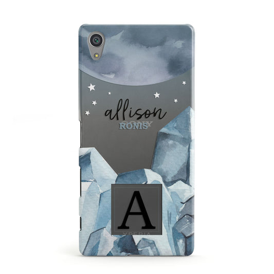 Lunar Crystals Personalised Name Sony Xperia Case