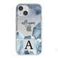 Lunar Crystals Personalised Name iPhone 13 Mini TPU Impact Case with White Edges