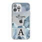 Lunar Crystals Personalised Name iPhone 13 Pro Max TPU Impact Case with White Edges