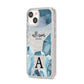 Lunar Crystals Personalised Name iPhone 14 Glitter Tough Case Starlight Angled Image