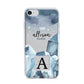 Lunar Crystals Personalised Name iPhone 7 Bumper Case on Silver iPhone