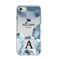 Lunar Crystals Personalised Name iPhone 8 Bumper Case on Silver iPhone