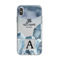 Lunar Crystals Personalised Name iPhone X Bumper Case on Silver iPhone Alternative Image 1