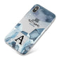 Lunar Crystals Personalised Name iPhone X Bumper Case on Silver iPhone