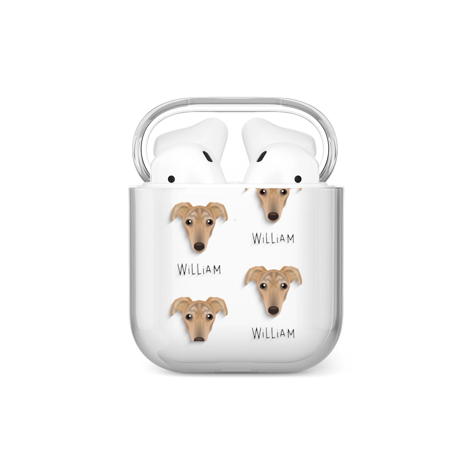 Lurcher Icon with Name AirPods Case