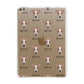 Lurcher Icon with Name Apple iPad Gold Case