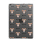 Lurcher Icon with Name Apple iPad Grey Case