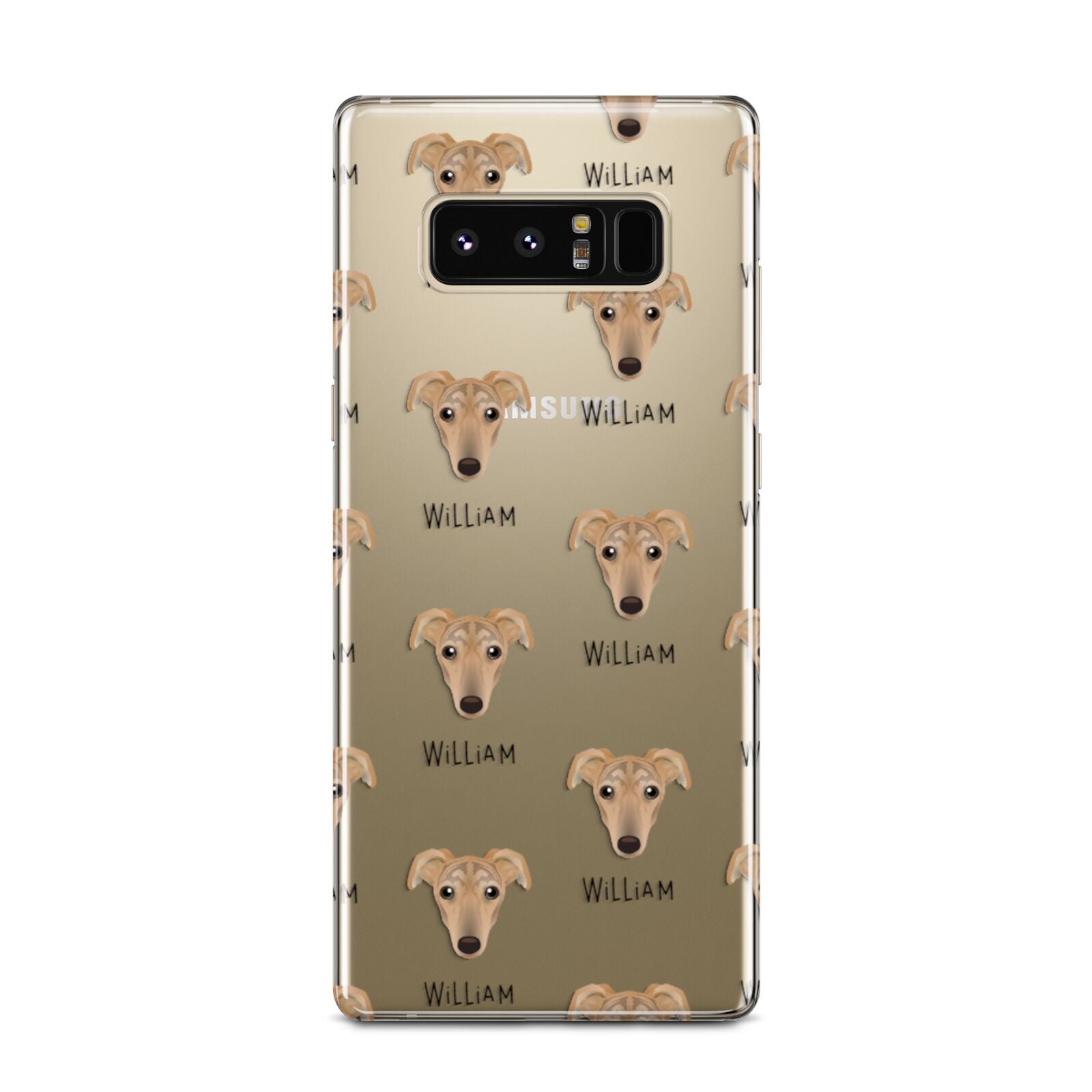 Lurcher Icon with Name Samsung Galaxy Note 8 Case