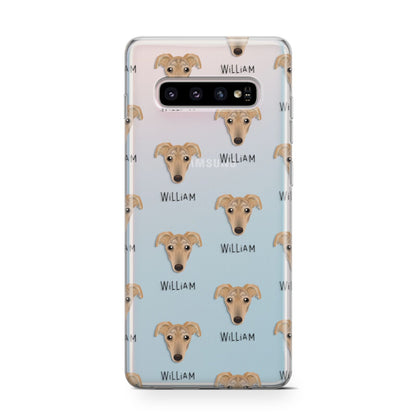 Lurcher Icon with Name Samsung Galaxy S10 Case