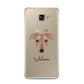 Lurcher Personalised Samsung Galaxy A3 2016 Case on gold phone