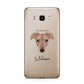 Lurcher Personalised Samsung Galaxy J7 2016 Case on gold phone