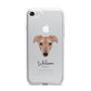 Lurcher Personalised iPhone 7 Bumper Case on Silver iPhone