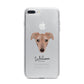 Lurcher Personalised iPhone 7 Plus Bumper Case on Silver iPhone