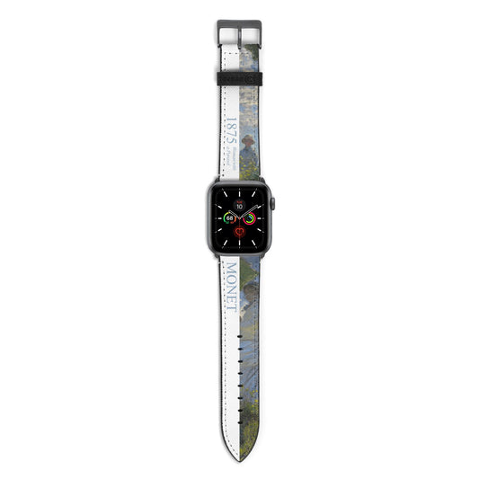 Madame Monet And Her Son By Claude Monet Apple Watch Strap with Space Grey Hardware