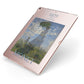 Madame Monet And Her Son By Claude Monet Apple iPad Case on Rose Gold iPad Side View