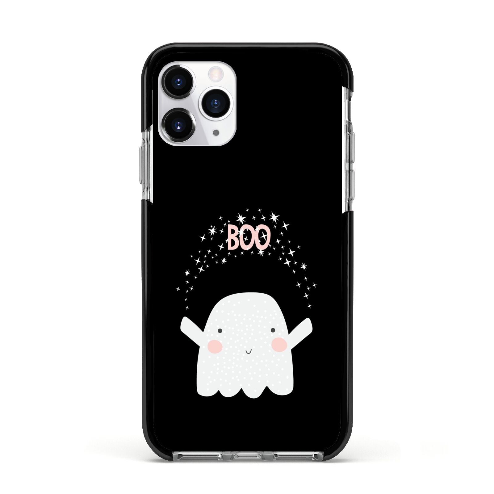 Magical Ghost Apple iPhone 11 Pro in Silver with Black Impact Case