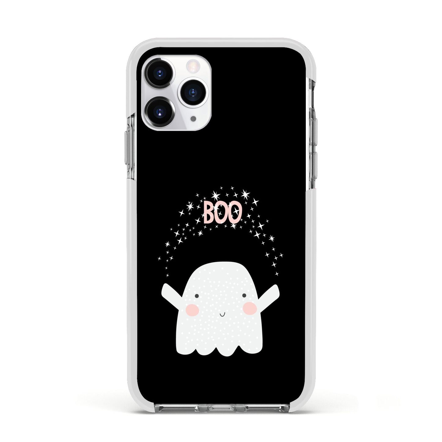 Magical Ghost Apple iPhone 11 Pro in Silver with White Impact Case