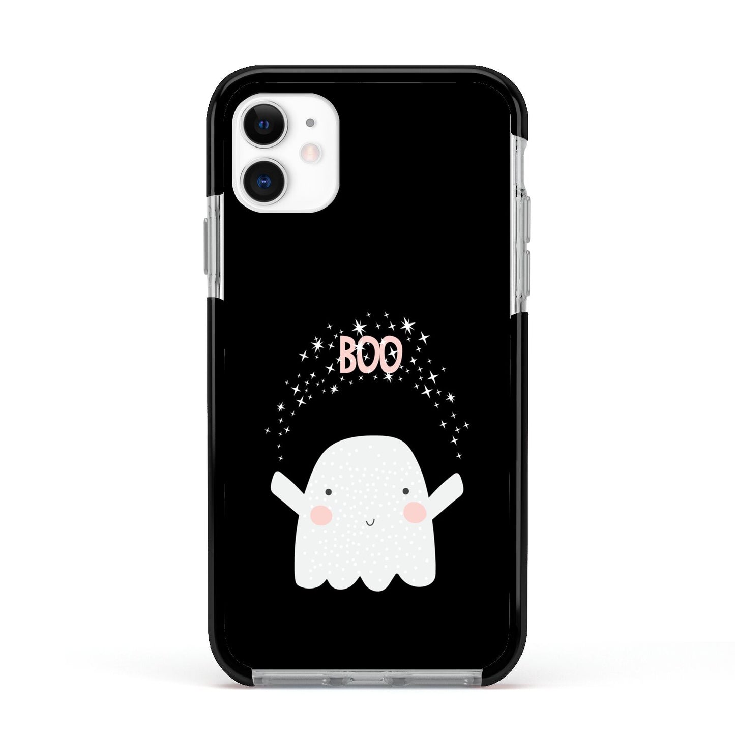 Magical Ghost Apple iPhone 11 in White with Black Impact Case