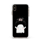 Magical Ghost Apple iPhone Xs Max Impact Case White Edge on Gold Phone