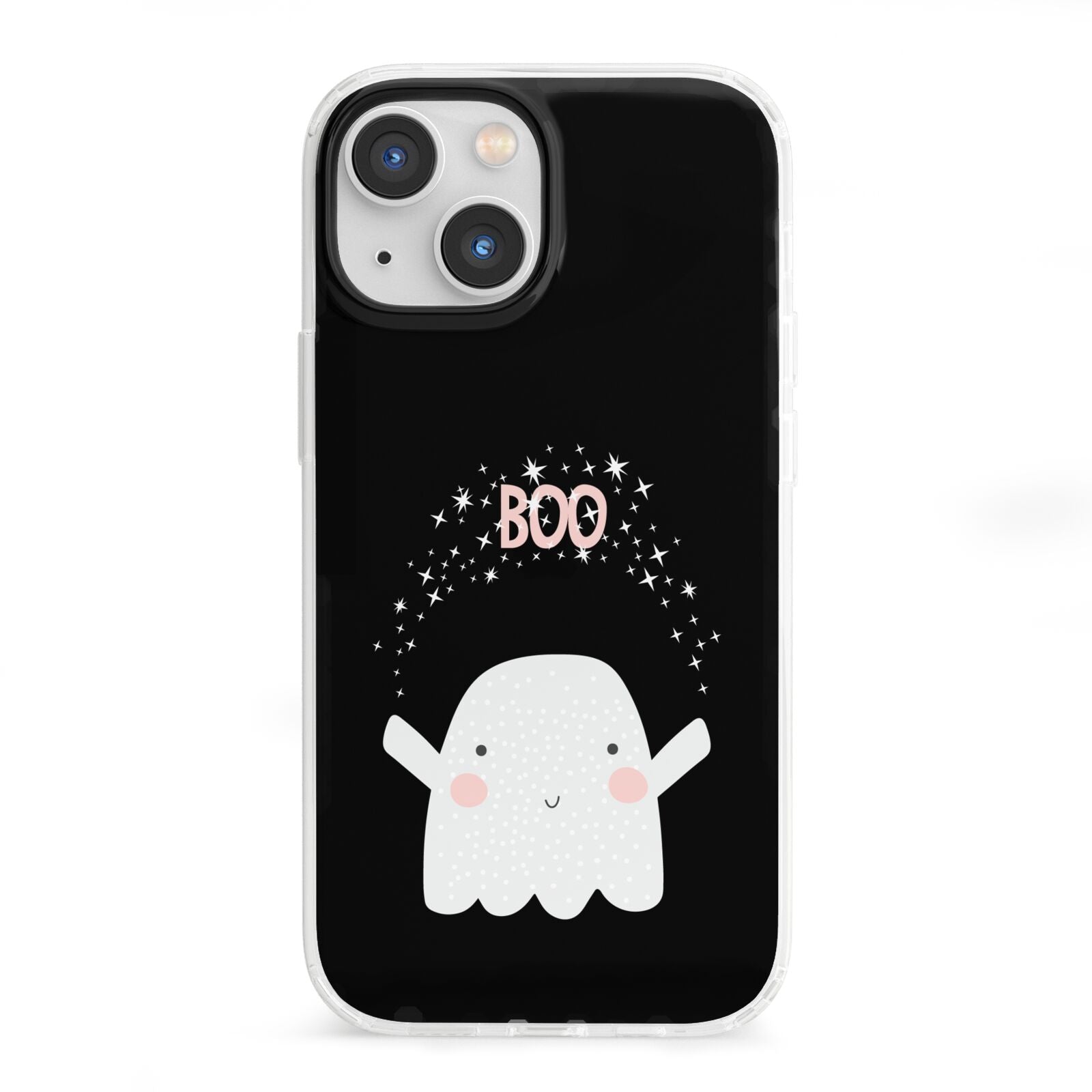 Magical Ghost iPhone 13 Mini Clear Bumper Case