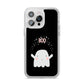 Magical Ghost iPhone 14 Pro Max Clear Tough Case Silver