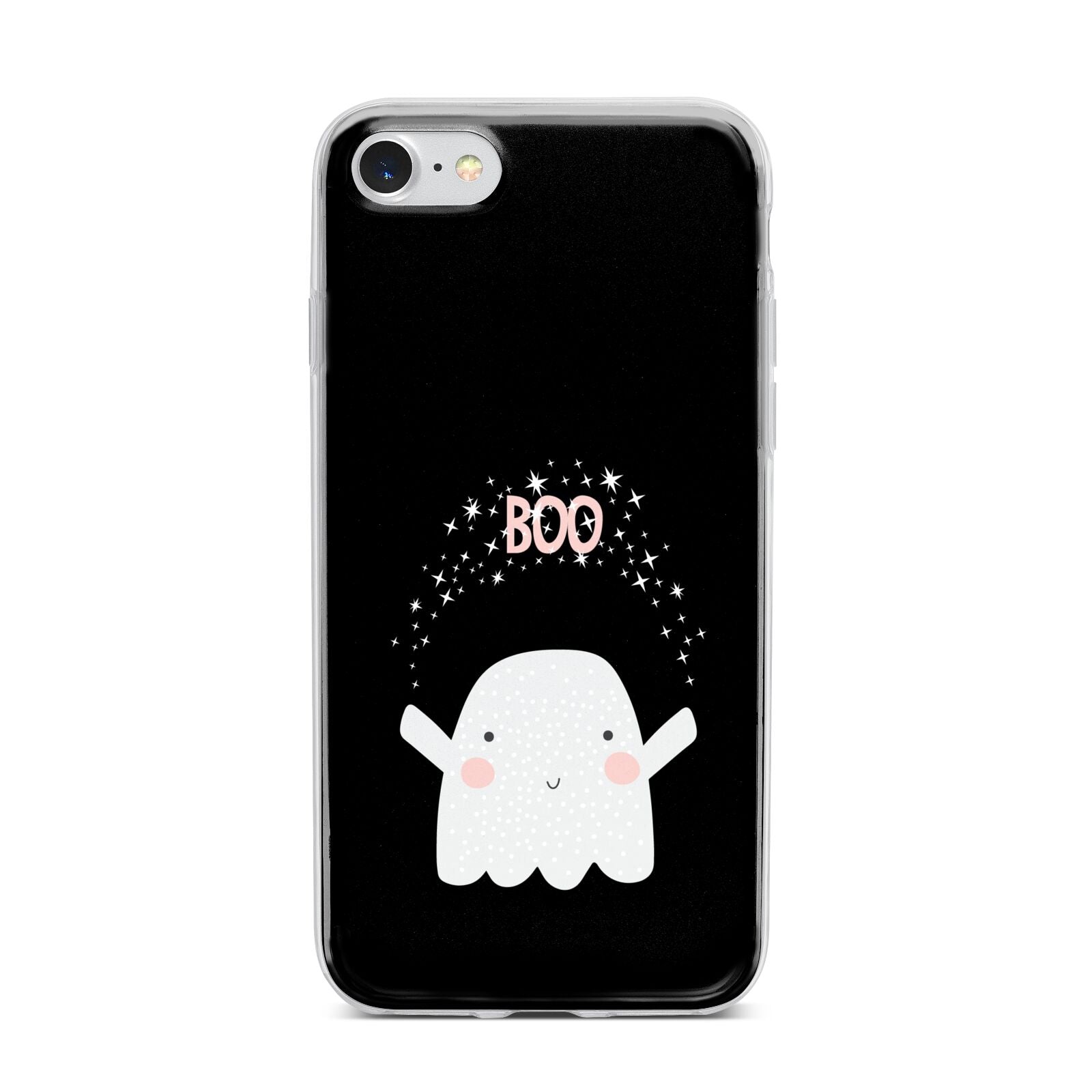 Magical Ghost iPhone 7 Bumper Case on Silver iPhone