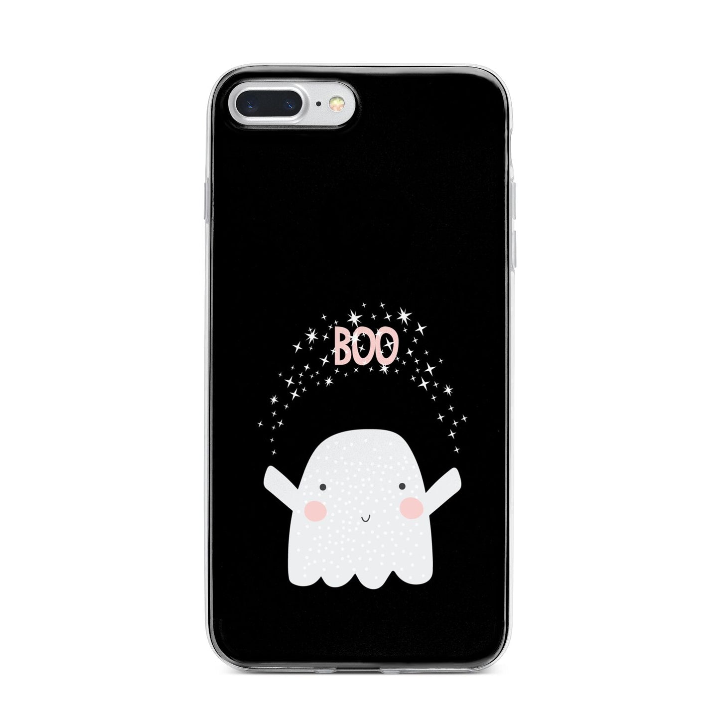 Magical Ghost iPhone 7 Plus Bumper Case on Silver iPhone