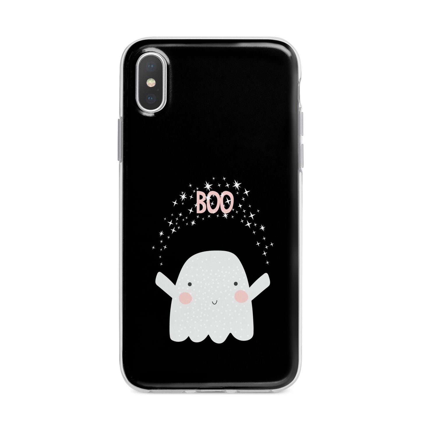 Magical Ghost iPhone X Bumper Case on Silver iPhone Alternative Image 1