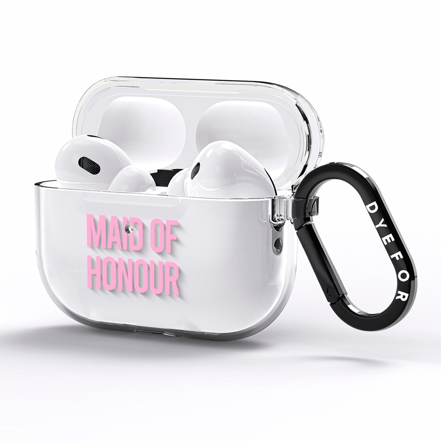 Maid of Honour AirPods Pro Clear Case Side Image