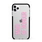 Maid of Honour Apple iPhone 11 Pro Max in Silver with Black Impact Case