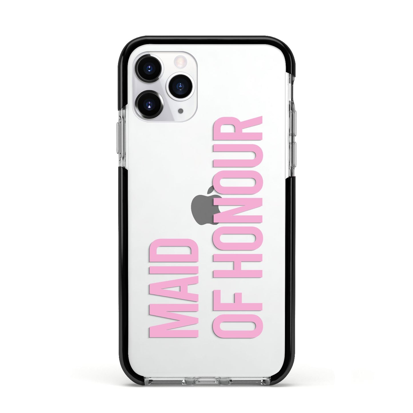 Maid of Honour Apple iPhone 11 Pro in Silver with Black Impact Case