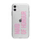 Maid of Honour Apple iPhone 11 in White with Bumper Case