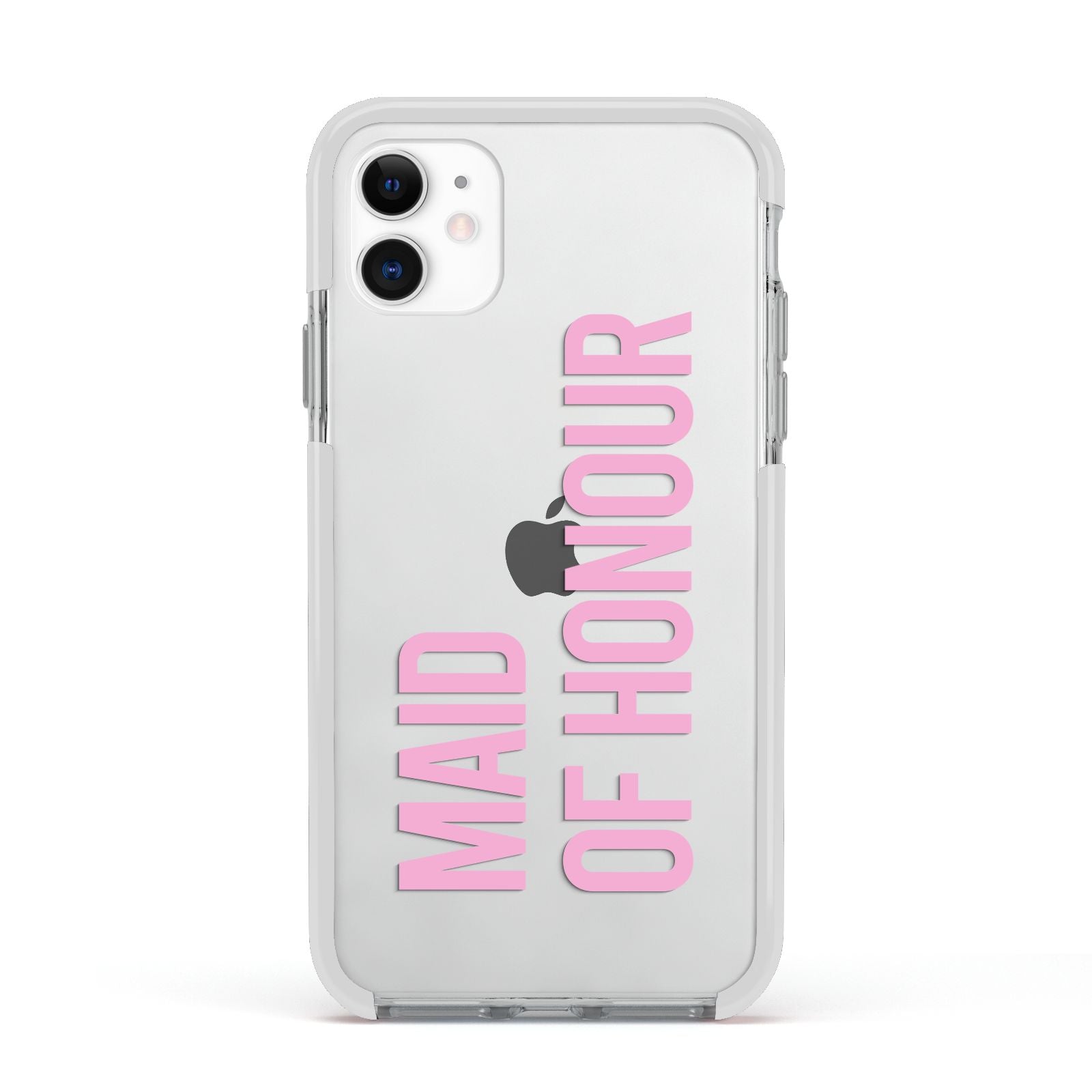 Maid of Honour Apple iPhone 11 in White with White Impact Case