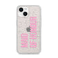 Maid of Honour iPhone 14 Glitter Tough Case Starlight