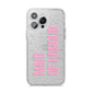 Maid of Honour iPhone 14 Pro Max Glitter Tough Case Silver