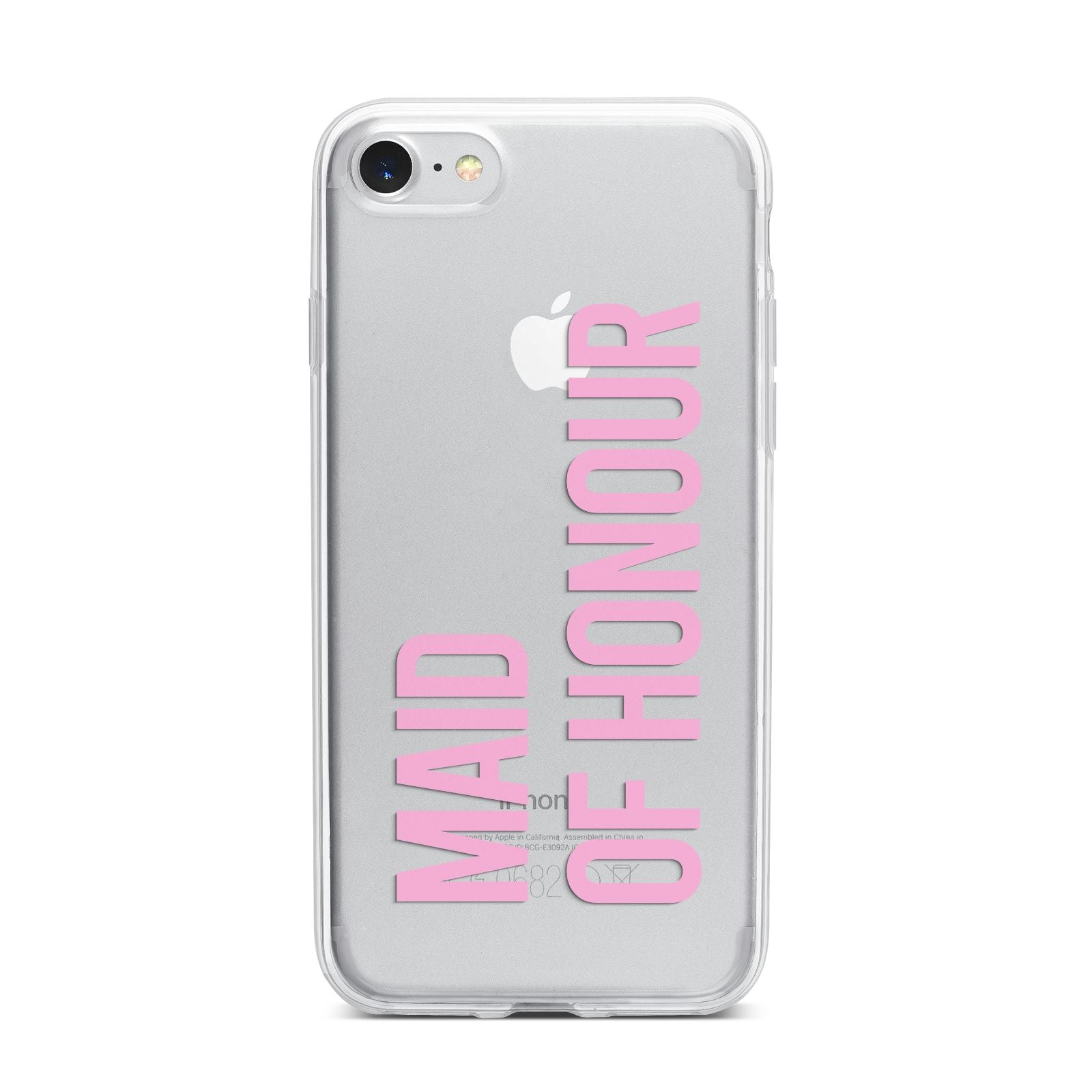 Maid of Honour iPhone 7 Bumper Case on Silver iPhone