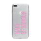 Maid of Honour iPhone 7 Plus Bumper Case on Silver iPhone