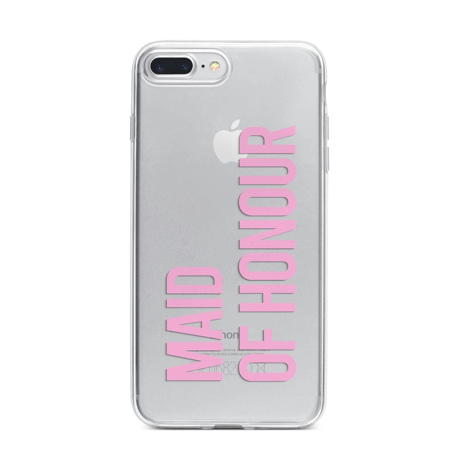 Maid of Honour iPhone 7 Plus Bumper Case on Silver iPhone