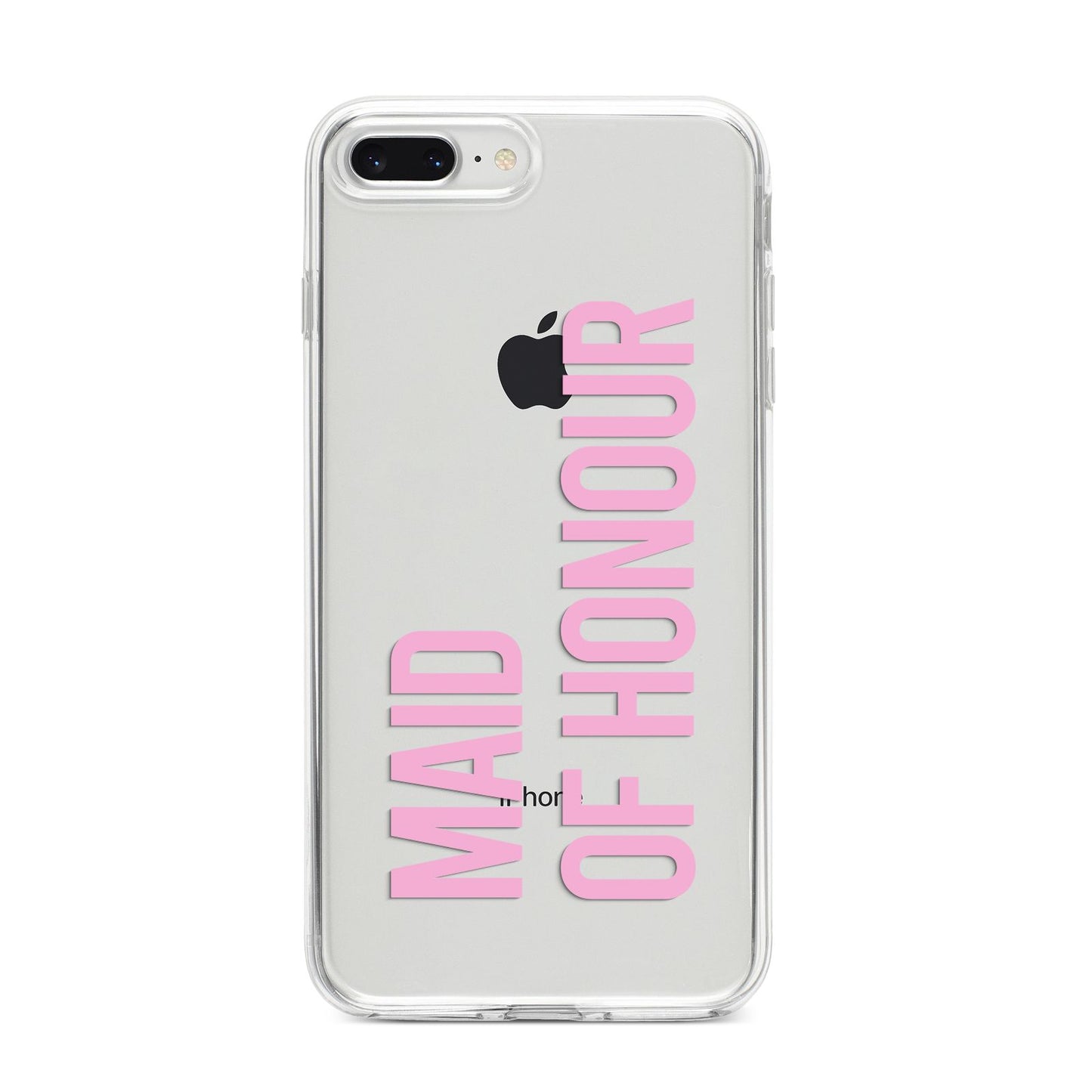 Maid of Honour iPhone 8 Plus Bumper Case on Silver iPhone