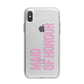 Maid of Honour iPhone X Bumper Case on Silver iPhone Alternative Image 1